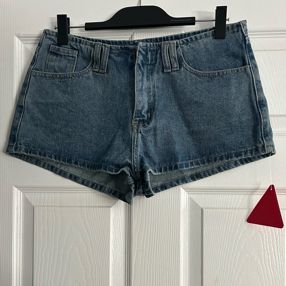 High-Rise Denim Shorts